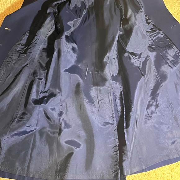 Vintage Women’s Mr. Roberts Trench coat | Dark Navy Blue | Medium | 1970’s | - Picture 4 of 13